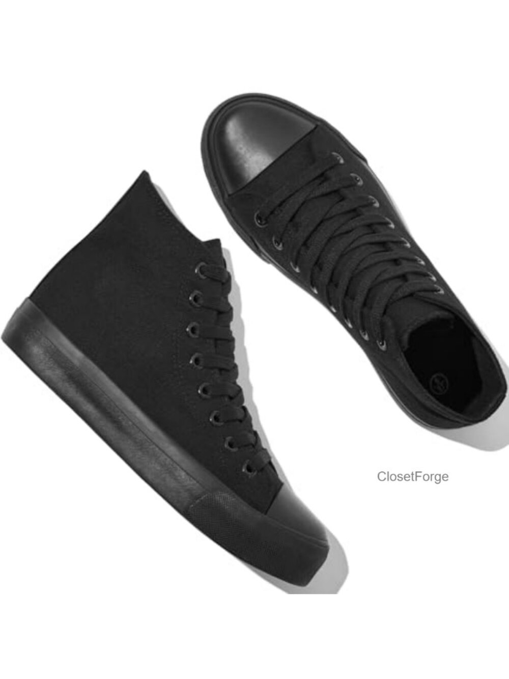 High Top Canvas Sneakers Lace Up Casual Classic Walking Shoes